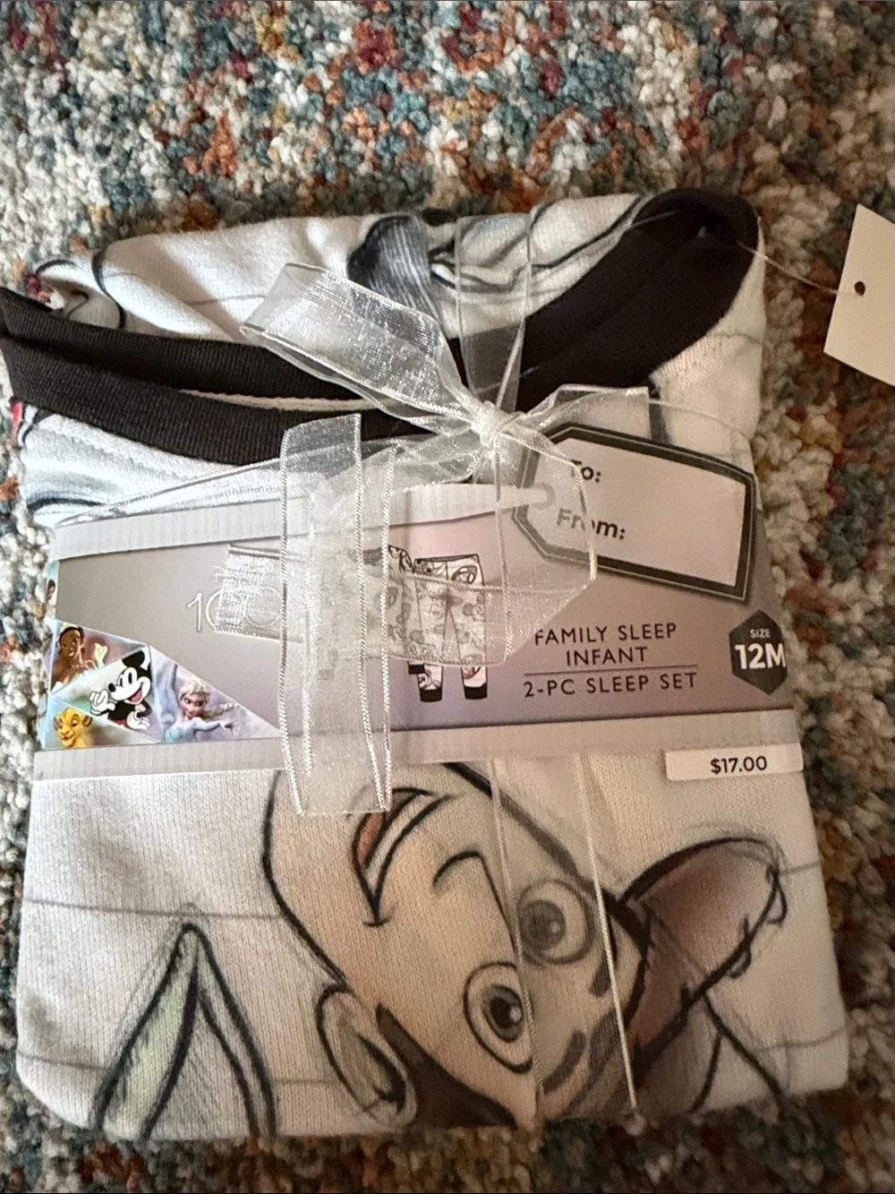 Disney Mint and White Toddler Pajama 2-Pack with Character Prints